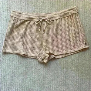 La Vie En Rose Crochet Swim Shorts nude/tan short size xl